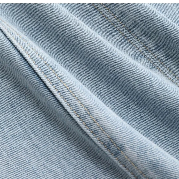 Cider Strapless Denim Dress - Picture 16 of 16